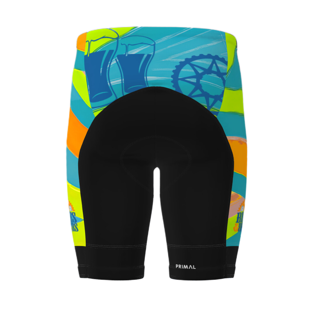 Vibrant Stripes Cycling Shorts